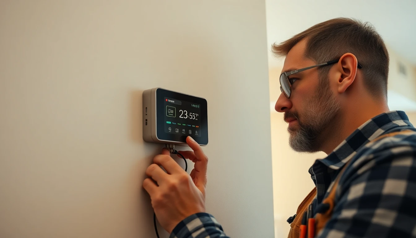 Thermostat installation